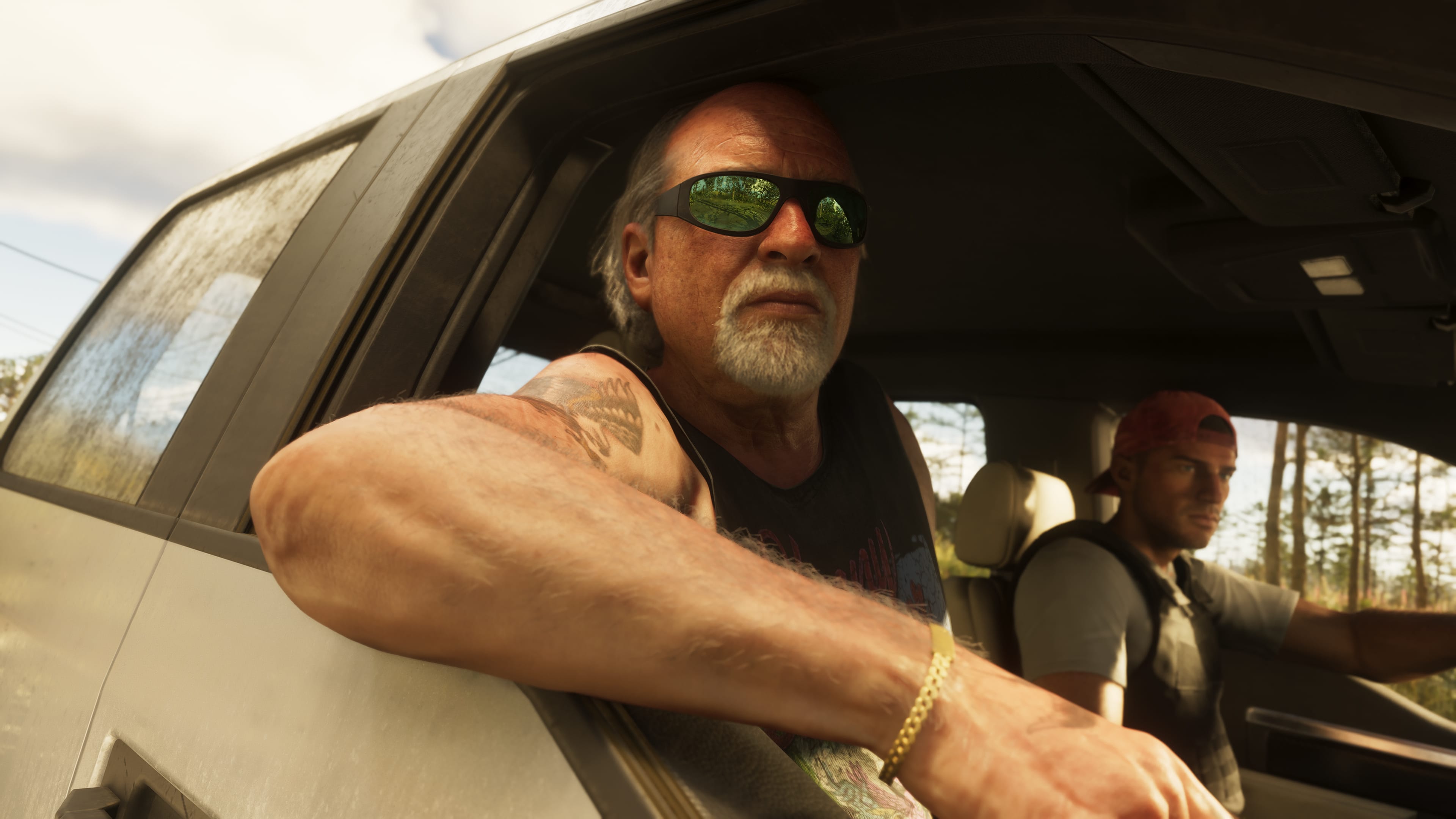 Captura de GTA 6 de Brian Heder en un cultivo de marihuana