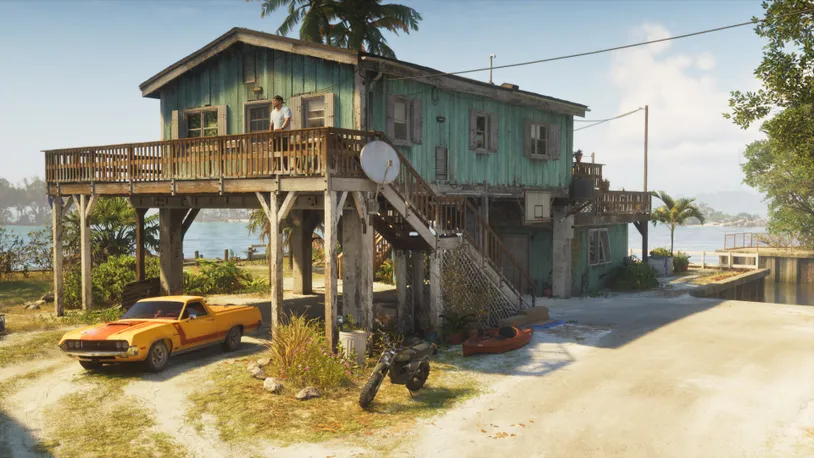 Casa-refugio sobre pilotes en los Leonida Keys de GTA 6