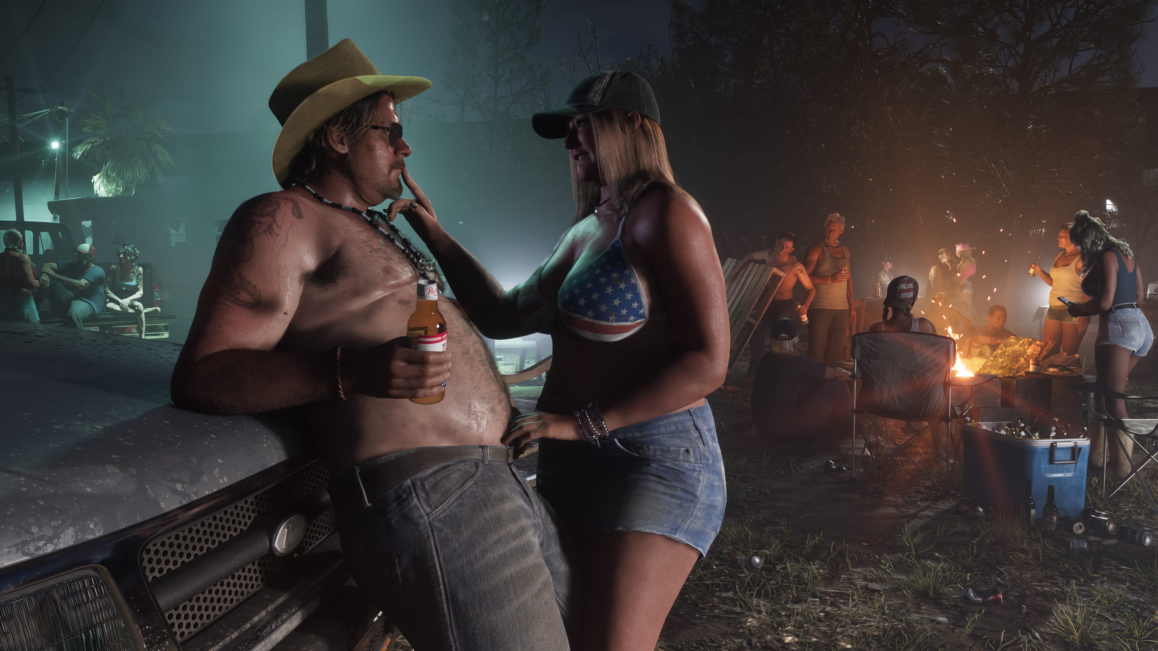 Captura en 4K de GTA 6 de Port Gellhorn en la costa de Leonida